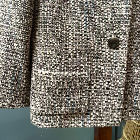 Tahari Arthur S. Levine Tailored Tweed Wool Blend Suit Blazer Size 14 - Picture 3 of 11